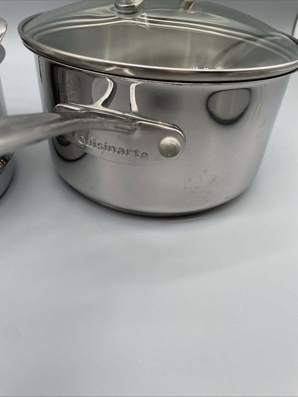 Cuisinart 2.5 Qt Stainless Steel Sauce Pot Model 7195-18G Lid & Steamer 7116-18S - Picture 2 of 11